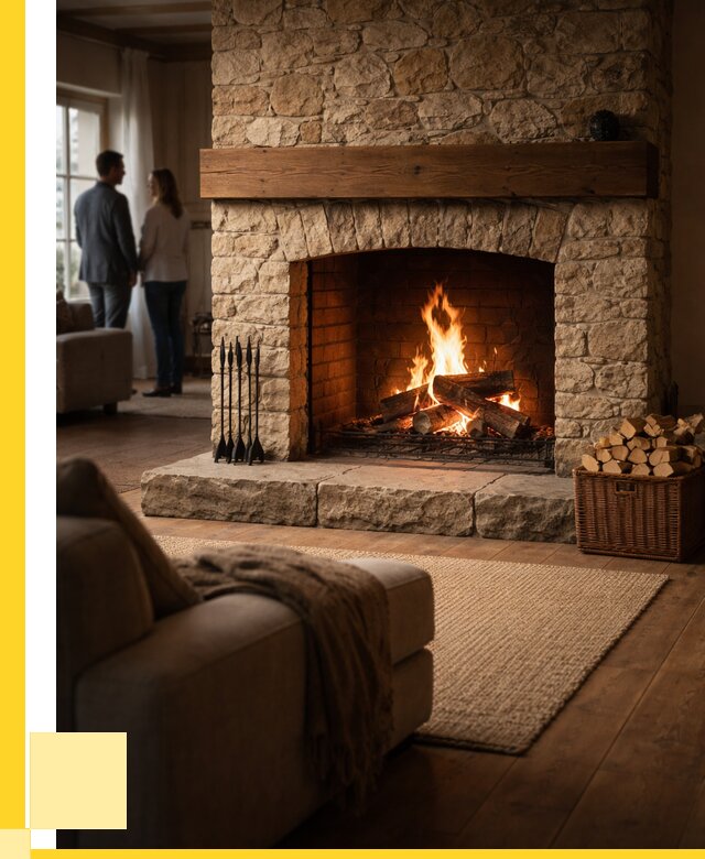 Открытые камины под ключ в Кушве от 153975 р. ЭриданКшв