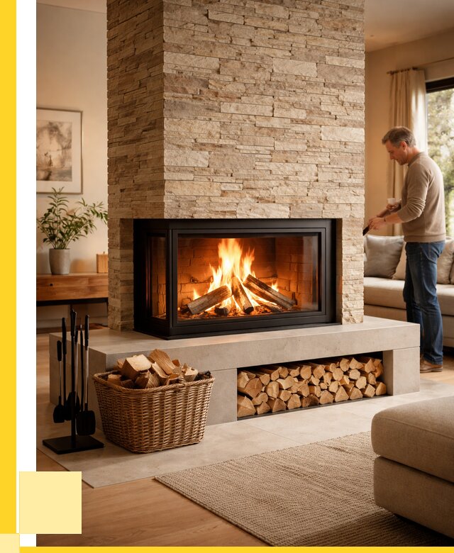 Дровяной камин под ключ в Кушве от 205300 р. | ЭриданКшв