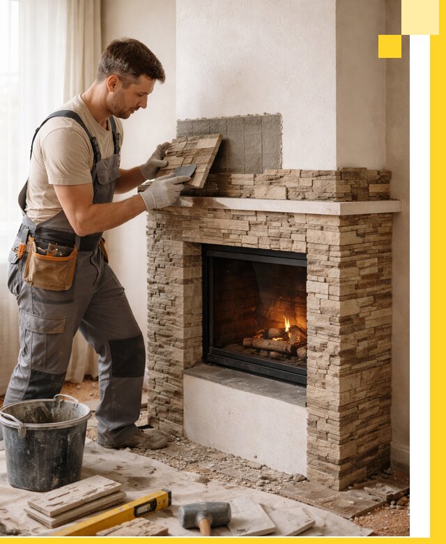 Изготовление и монтаж каминов для дома под ключ в Кушве