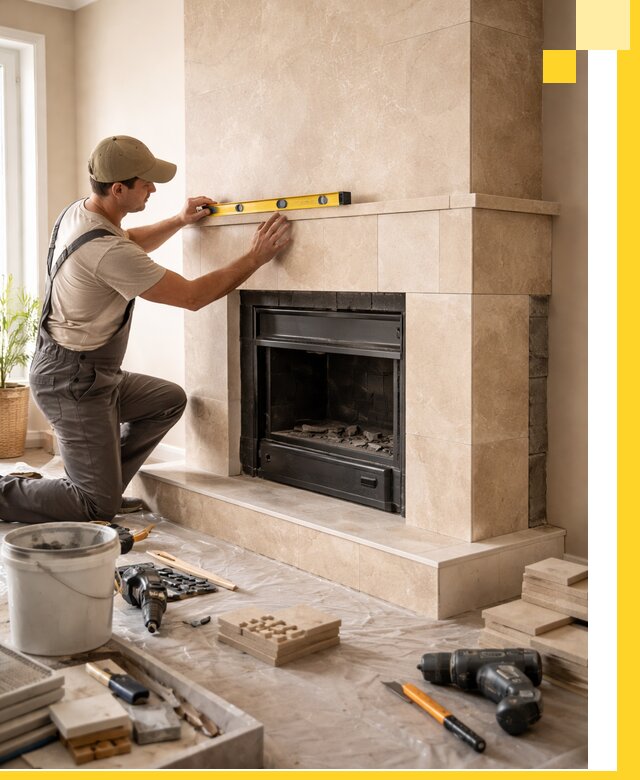 Установка и монтаж каминов в частном доме под ключ в Кушве