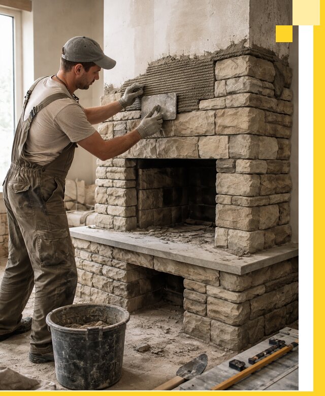 Строительство каминов под ключ в Кушве от проектирования до монтажа