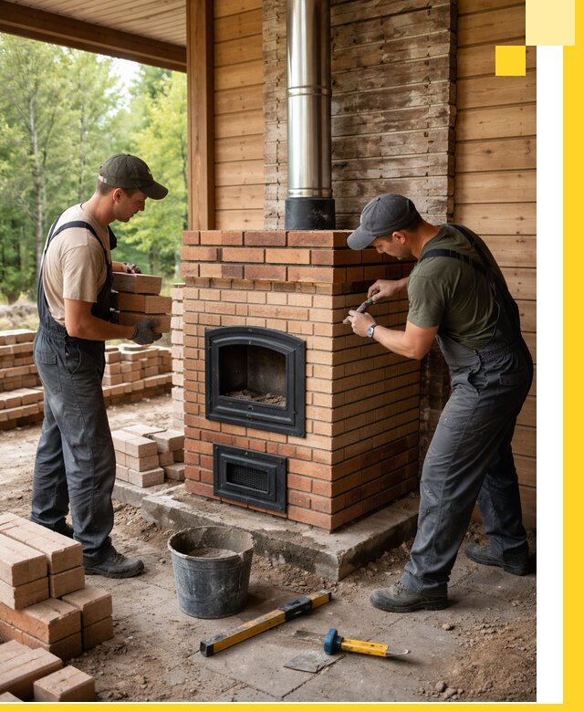 Производство и установка дачных печей под ключ в Кушве