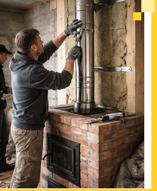 Изготовление и монтаж печей и дымоходов под ключ в Кушве