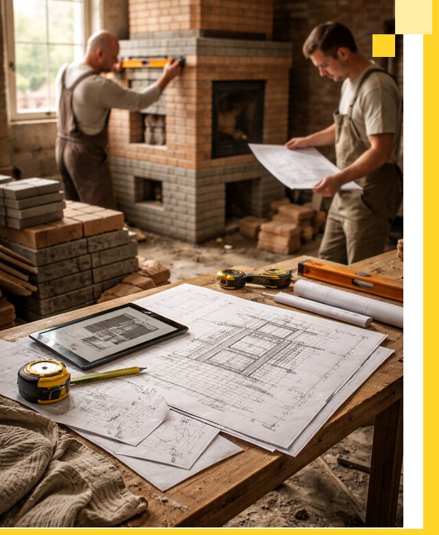 Проекты печей и каминов с индивидуальным дизайном в Кушве