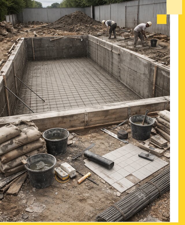 Строительство бассейнов под ключ в Кушве, дизайн и монтаж