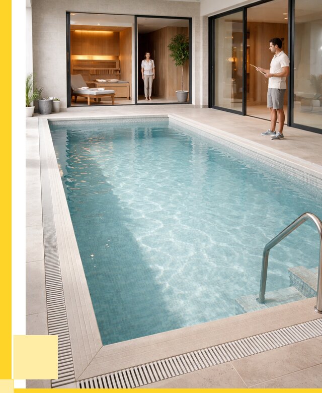 Отделка бассейна пленкой ПВХ в Кушве от 3593 р. - ЭриданКшв