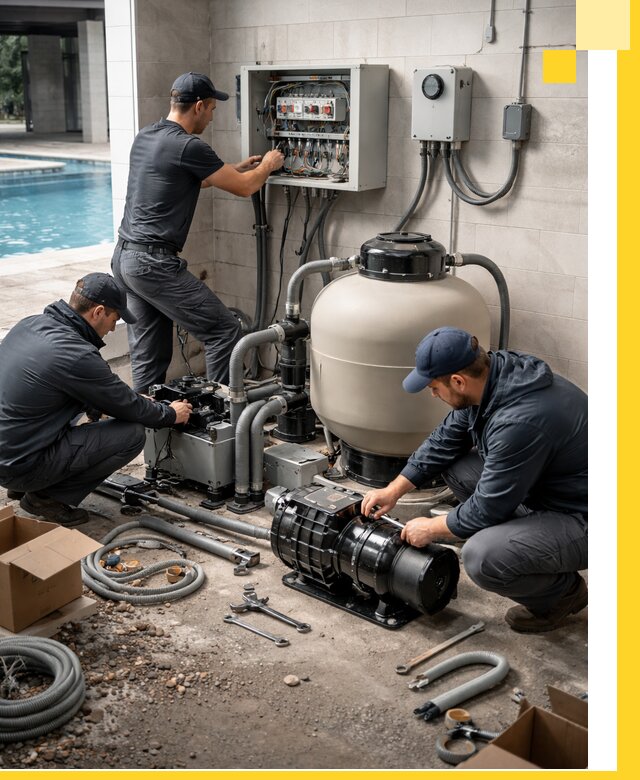 Профессиональный монтаж оборудования для бассейнов в Кушве