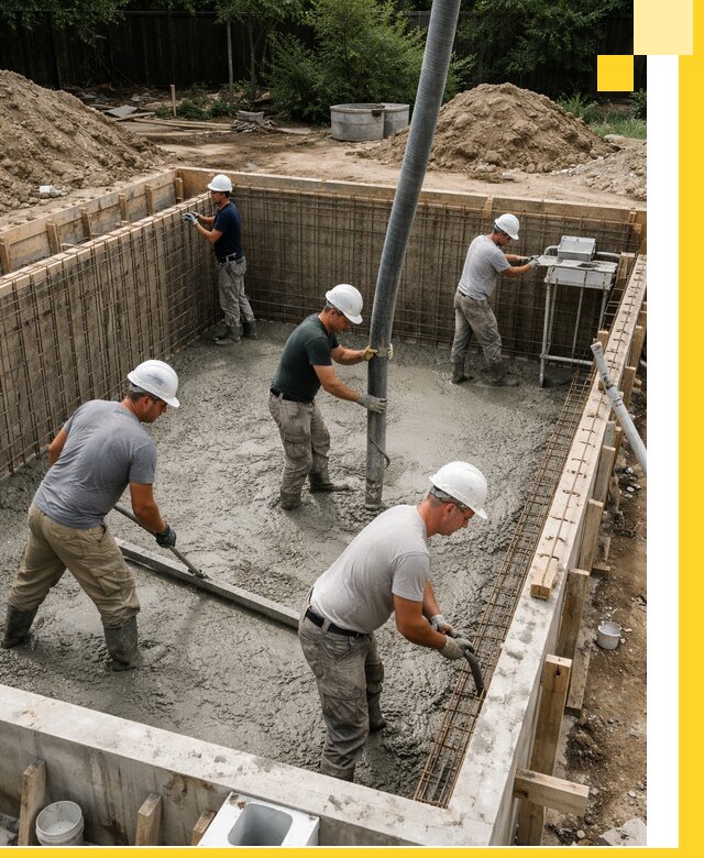 Строительство бетонных бассейнов под ключ в Кушве