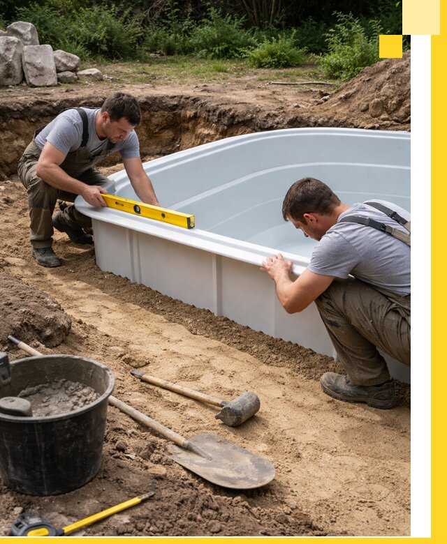 Производство и установка пластиковых бассейнов в Кушве под ключ