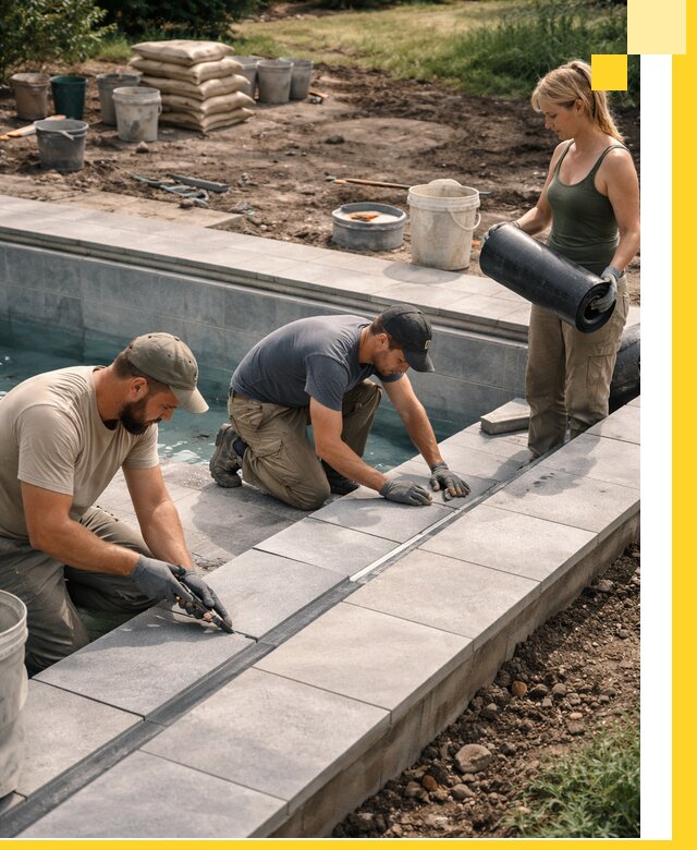 Строительство и монтаж уличных бассейнов под ключ в Кушве