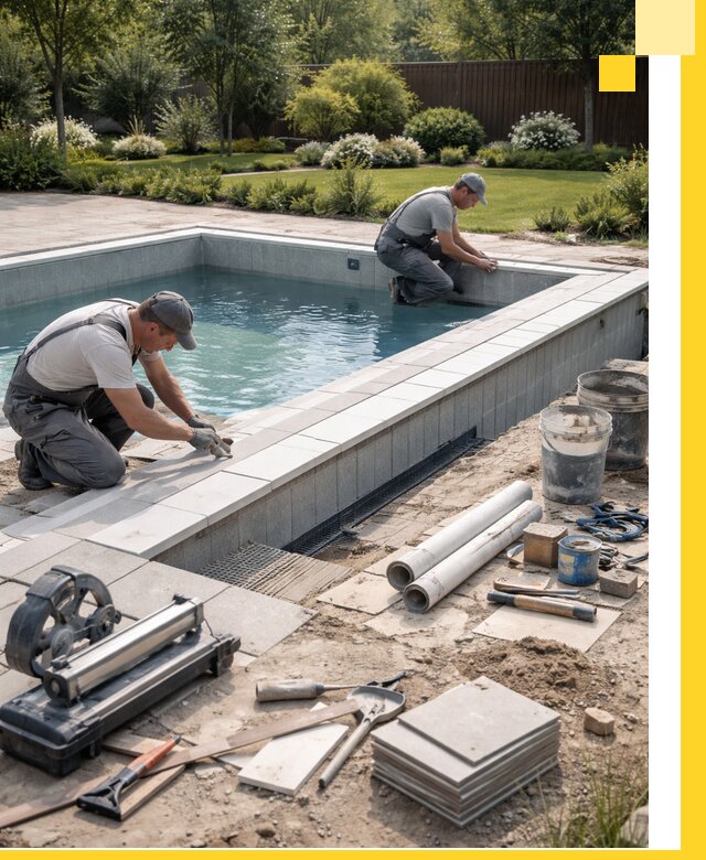 Строительство открытых бассейнов под ключ в Кушве профессионально