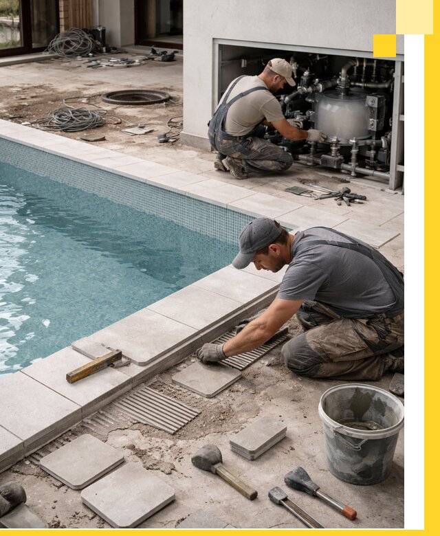 Строительство и монтаж бассейнов в коттедже в Кушве