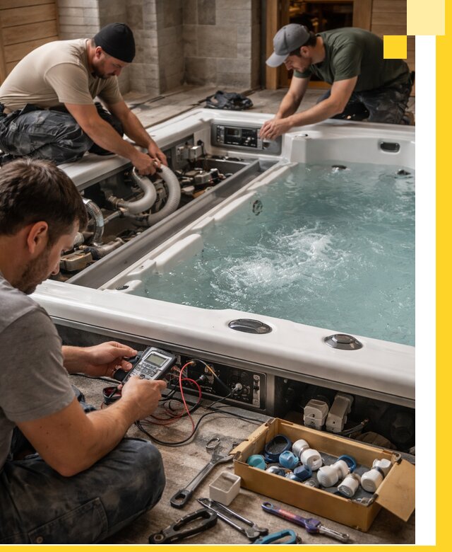 Гидромассажные бассейны под ключ в Кушве, дизайн и монтаж