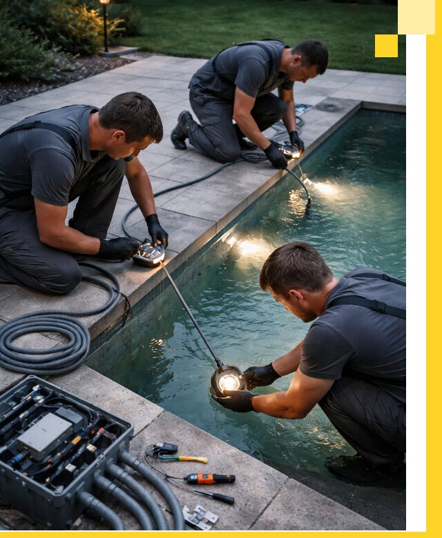 Профессиональное освещение бассейнов в Кушве: дизайн и монтаж