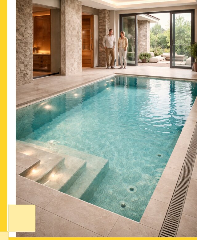 Бассейн во дворе в Кушве: проект, отделка от 1231800 р. | ЭриданКшв