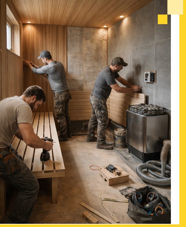 Сауны под ключ в Кушве, проектирование, строительство, отделка