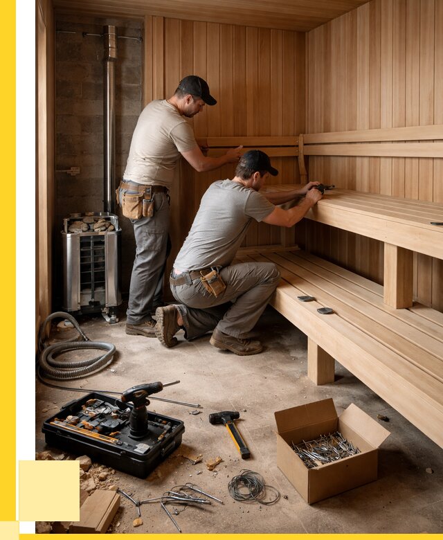Монтаж саун под ключ в Кушве от 123180 р. | ЭриданКшв