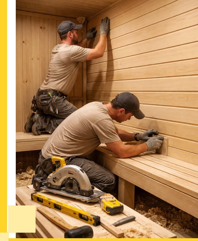 Обшивка саун вагонкой в Кушве от 2566 р. | ЭриданКшв