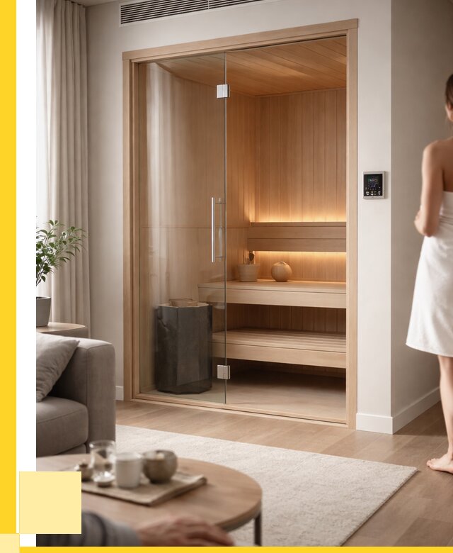 Сауна в квартире под ключ в Кушве от 123180 р. ЭриданКшв