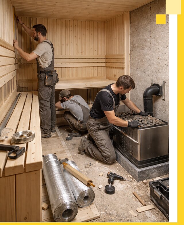 Индивидуальные сауны на заказ в Кушве под ключ, проект и монтаж