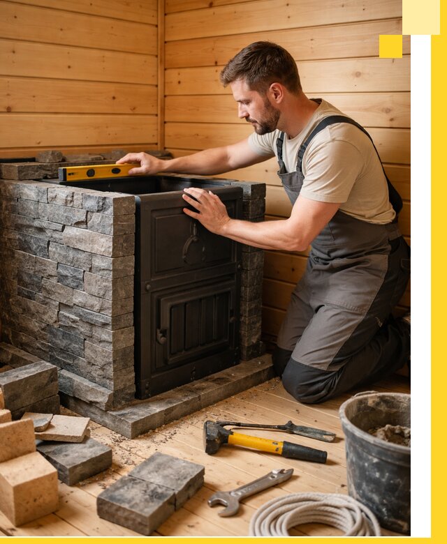 Производство и установка печей для саун под ключ в Кушве