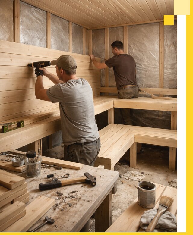 Профессиональная отделка бань и саун под ключ в Кушве