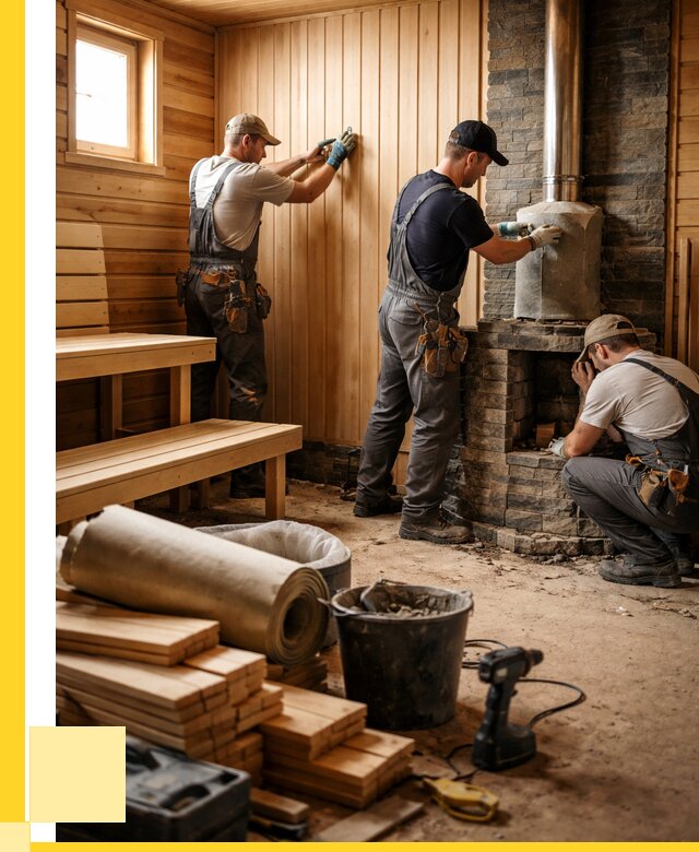 Ремонт бань под ключ в Кушве от 46193 р. | ЭриданКшв