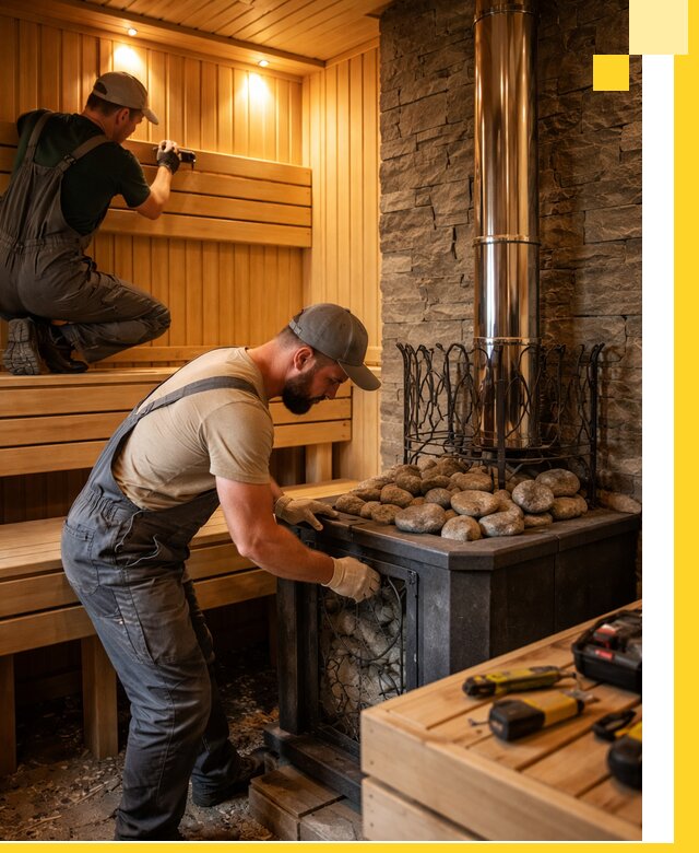 Комплексный дизайн бань, саун и зон отдыха в Кушве