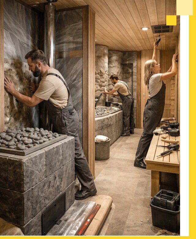 Строительство бань и SPA процедур в Кушве под ключ и отделкой