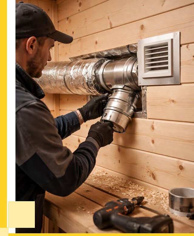 Монтаж вентиляции бани в Кушве от 12318 р. | ЭриданКшв