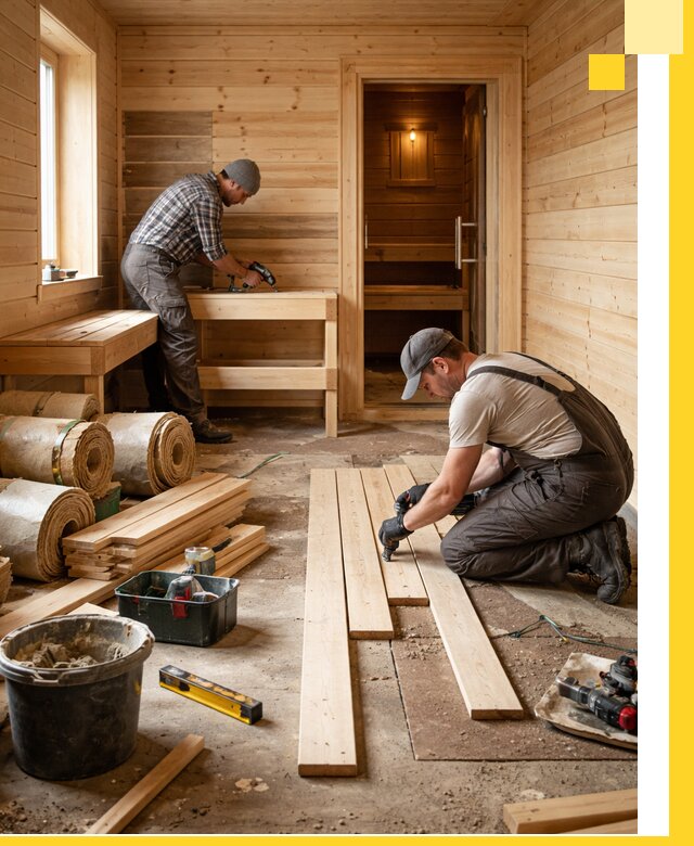 Индивидуальный проект бани с комнатой отдыха под ключ в Кушве