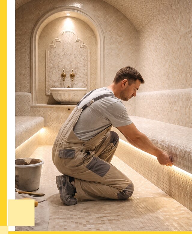 Отделка хамамов под ключ в Кушве от 5646 р. | ЭриданКшв