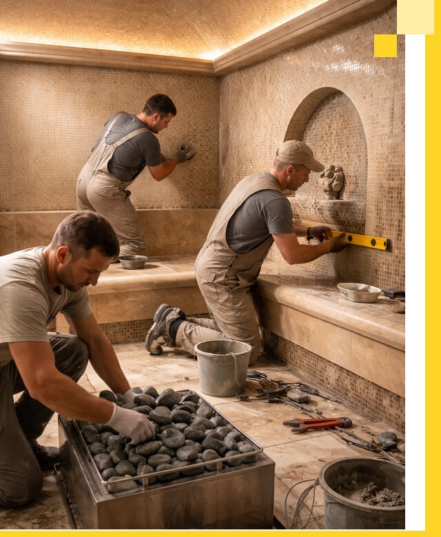 Проектирование и строительство хамама и сауны в Кушве