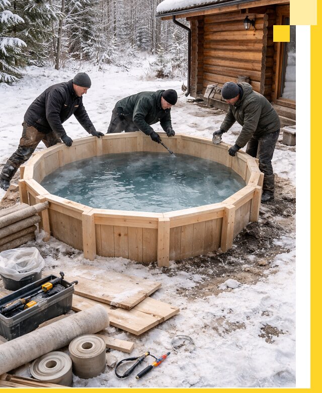 Изготовление и установка ледяных купелей под ключ в Кушве