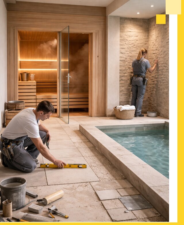 Комплексный дизайн и отделка интерьеров SPA под ключ в Кушве